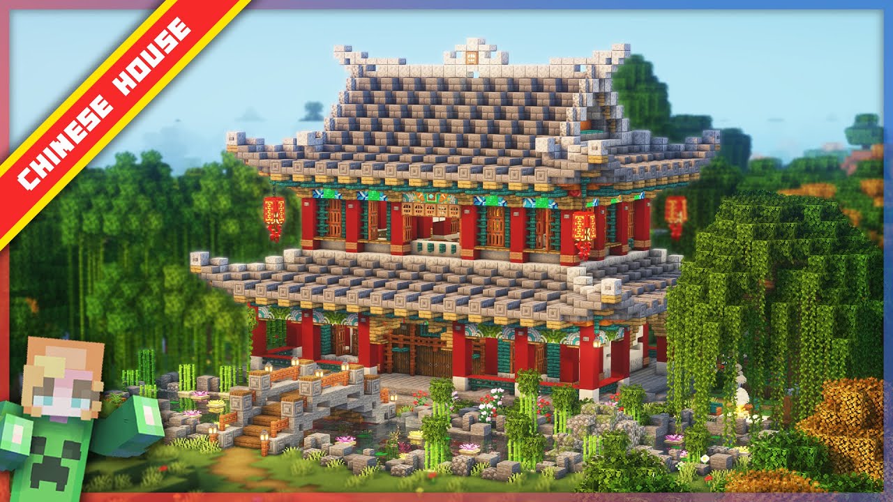 Minecraft How To Build A Chinese Japanese House 17 Oriental