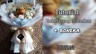 Tutorial buket uang dan boneka gemoy | diy money bouquet