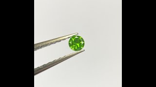 デマントイドガーネット ルース 0.118ct 3.0mm ロシア産 GRJソーティング付き