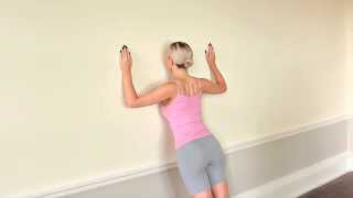 How to do a wall press up