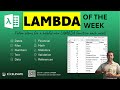 Excel LAMBDA of the Week Kick-Off [FREE WORKBOOK!]