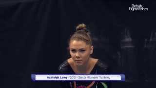 ASHLEIGH LONG - SILVER - 2015 British Tumbling Championships