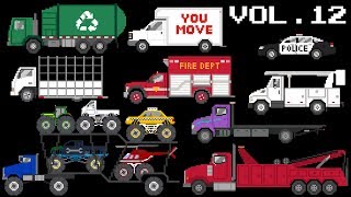 Vehicles Collection Volume 12 - Emergency, Commercial & Monster Vehicles - The Kids' Picture Show