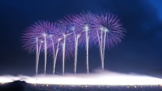 【4K】2018 大曲の花火 オープニング 700mナイアガラ付スターマイン