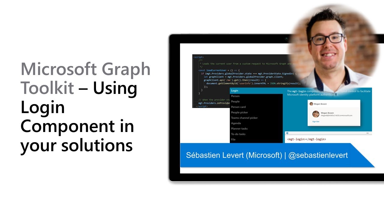 Microsoft Graph Toolkit Using Login Component In Your Solutions Youtube