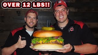 12lb King Kookamonga Burger Challenge in Memphis!! (18,000 Calories)