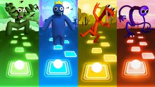 Rainbow Friends - Green vs Blue vs Orange vs Purple | Tiles hop