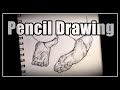 Foot Lab. / Pencil Drawing Technique. / Drawing process.