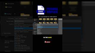 How to Create a Personal Template in Microsoft Word | The Easiest Way #learnmicrosoft #office365