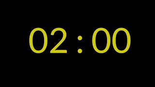 2 Minute Countup Timer - Yellow