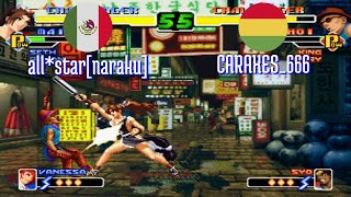 FT5 @kof2000: all*star[naraku] (MX) vs CARAXES_666 (BO) [King of Fighters 2000 Fightcade] Jan 21