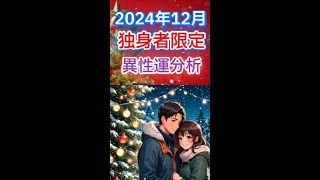 2024年12月 独身者限定の異性運分析