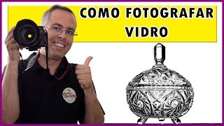 como fotografar objetos de vidro usando flash