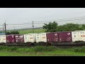 小雨の成田線の桃太郎 下総神崎ー大戸　高速貨b　1095列車　ef210 3･･ 　6月19日