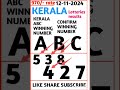 KERALA   KERALA LOTTERY RESULT 12-11-2024| KERALA LOTTERY RESULT TODAY