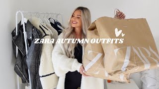 zara new in autumn outfits haul
