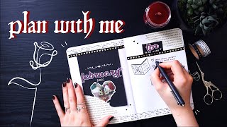 FEBRUARY PLAN WITH ME | reading journal 🌹 valentine's theme