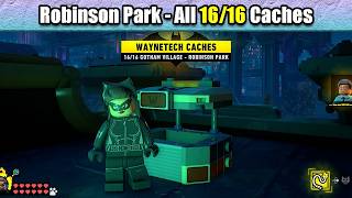 Gotham Village Robinson Park All 16/16 Waynetech Cache Guide | Lego Batman 4 Legacy of Dark Knight
