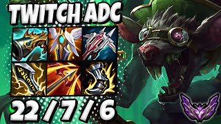 Twitch vs Jhin ADC [ Quadra Kill ] Patch 14.25 Korea Master ✅