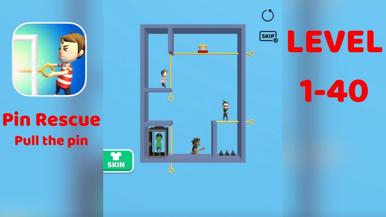 Pin Rescue Pull The Pin Gameplay Walkthrough Level 1 40 Ios