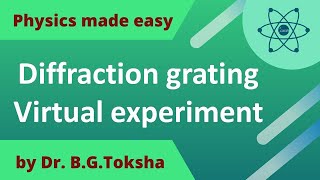 Diffraction grating virtual lab