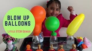 Balloons  Blow Up with Baking Soda and Vinegar | Science Experiment for Kids by Little Stem Genius