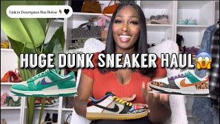 HUGE NIKE DUNK SNEAKER HAUL 😱| AFFORDABLE SNEAKERS | SNEAKER UNBOXING 📦