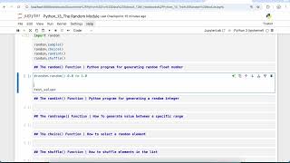 The random() Function in Python | Python program for generating random float number #random