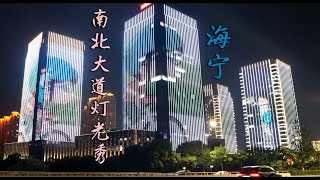 North-South Avenue Landscape Light Show - Haining Zhejiang China