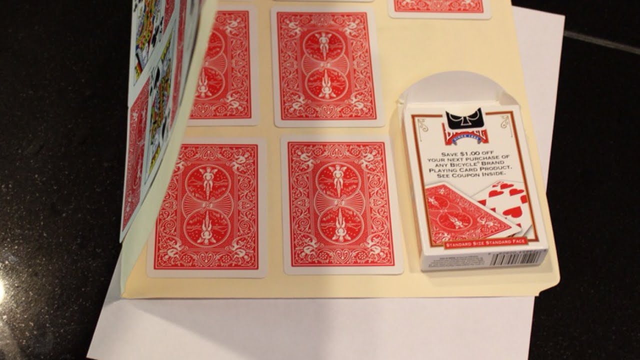 Diy Card Deck Card Template