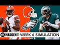 Browns vs. Eagles Madden Simulation Reaction For 2024 NFL Season | Browns Week 6 (Madden 25 Rosters)