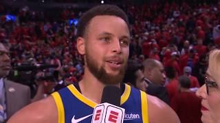 Stephen Curry Gets Emotional Talking About KD's Injury After Game 5 Win