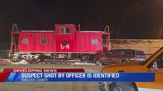 Suspect in officer involved shooting identified; County museum caboose damaged