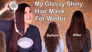 My Super Glossy Hair Mask For Winter 2024 / Natural Hair Care Mask - Ghazal Siddique