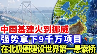 中国基建火到挪威，强势拿下9千万项目，在北极圈建设第一悬索桥