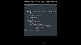 Check if tuple list has only a single element in Python | Python Examples | Python Coding Tutorial
