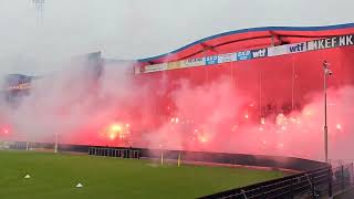 Pyroshow at Willem II's Final Training Before Derby vs NAC Breda