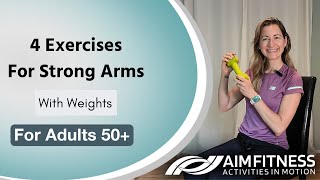 Upper Body Exercises For Strength | 4 Seated Exercises for Strong Arms | For Adults 50+ and Seniors