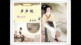 宋词|一代风华烟云|千古第一才女|李清照|《声声慢》|寻寻觅觅，凄凄惨惨戚戚|