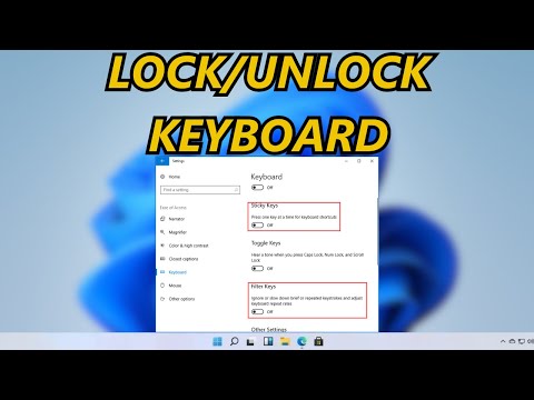 Как заблокировать/разблокировать клавиатуру на ПК или ноутбуке с Windows 11/10 (2023 г.)