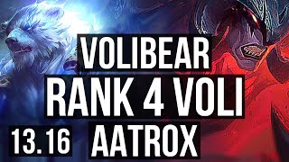 VOLIBEAR vs AATROX (TOP) | Rank 4 Voli, 8/1/1, Legendary | NA Challenger | 13.16