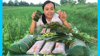 กินแหนมหมู กินส้มหมูแซบๆ ข้าวเหนียว | บรรยากาศทุ่งนาสีเขียว | ลมเย็นๆ