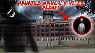 HAUNTED WAVERLY HILLS SANATORIUM ALONE WITH A REAL GHOST!! | MOE SARGI