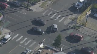 Police chase suspect gets in two wrecks, evades LAPD before being taken into custody