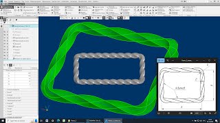 Рамка-витушка в Компас-3D: вариант по траектории