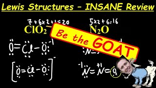 Lewis Structures - MASSIVE Review of 29 Exam Questions!!