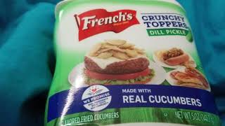 Food Review: French's Crunchy Toppers Dill Pickle