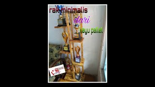 Rak minimalis kayu pallet