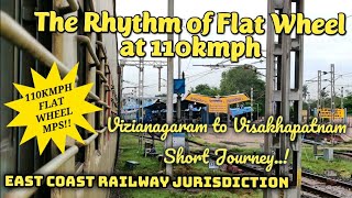 The Rhythm of Flat Wheel VZM to VSKP Short Train Journey in 08517 KRBA-VSKP Special  INDIAN RAILWAYS