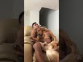 My puppy loves his cuddle time with me | Subscribe to see more!